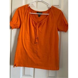 Lauren Ralph Lauren Cinch Neck Knit Top